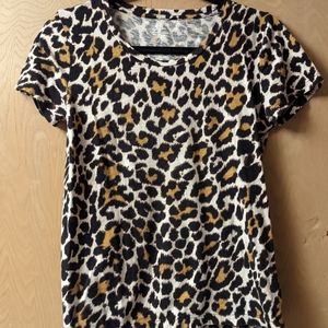 J. Crew leopard print t-shirt XS